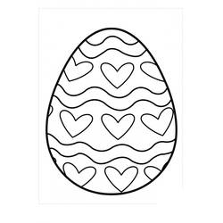 Dibujo para colorear: Huevo de Pascua (Fiestas y Celebraciones) #176846 - Dibujos para Colorear e Imprimir Gratis