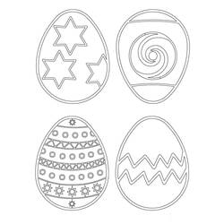 Dibujo para colorear: Huevo de Pascua (Fiestas y Celebraciones) #176851 - Dibujos para Colorear e Imprimir Gratis