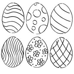 Dibujos para colorear: Huevo de Pascua - Dibujos para Colorear e Imprimir Gratis