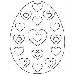 Dibujo para colorear: Huevo de Pascua (Fiestas y Celebraciones) #176855 - Dibujos para Colorear e Imprimir Gratis