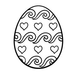 Dibujo para colorear: Huevo de Pascua (Fiestas y Celebraciones) #216050 - Dibujos para Colorear e Imprimir Gratis