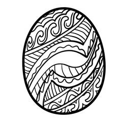 Dibujo para colorear: Huevo de Pascua (Fiestas y Celebraciones) #216051 - Dibujos para Colorear e Imprimir Gratis