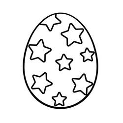 Dibujo para colorear: Huevo de Pascua (Fiestas y Celebraciones) #216052 - Dibujos para Colorear e Imprimir Gratis