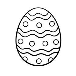 Dibujo para colorear: Huevo de Pascua (Fiestas y Celebraciones) #216053 - Dibujos para Colorear e Imprimir Gratis