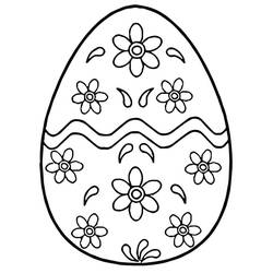 Dibujo para colorear: Huevo de Pascua (Fiestas y Celebraciones) #216055 - Dibujos para Colorear e Imprimir Gratis