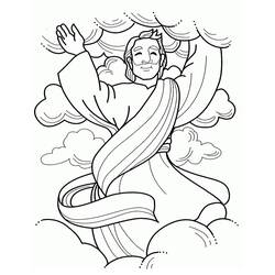 Dibujo para colorear: La Ascensión de Jesús (Fiestas y Celebraciones) #181415 - Dibujos para Colorear e Imprimir Gratis