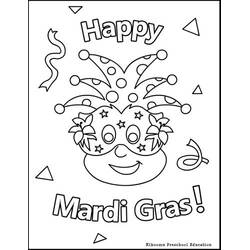 Dibujo para colorear: Mardi Gras (Fiestas y Celebraciones) #60620 - Dibujos para Colorear e Imprimir Gratis