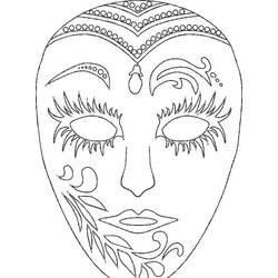 Dibujo para colorear: Mardi Gras (Fiestas y Celebraciones) #60634 - Dibujos para Colorear e Imprimir Gratis