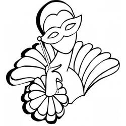 Dibujo para colorear: Mardi Gras (Fiestas y Celebraciones) #60642 - Dibujos para Colorear e Imprimir Gratis