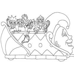 Dibujo para colorear: Mardi Gras (Fiestas y Celebraciones) #60646 - Dibujos para Colorear e Imprimir Gratis