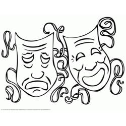 Dibujo para colorear: Mardi Gras (Fiestas y Celebraciones) #60655 - Dibujos para Colorear e Imprimir Gratis