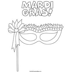 Dibujo para colorear: Mardi Gras (Fiestas y Celebraciones) #60663 - Dibujos para Colorear e Imprimir Gratis