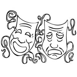 Dibujo para colorear: Mardi Gras (Fiestas y Celebraciones) #60667 - Dibujos para Colorear e Imprimir Gratis