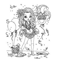 Dibujo para colorear: Mardi Gras (Fiestas y Celebraciones) #60671 - Dibujos para Colorear e Imprimir Gratis