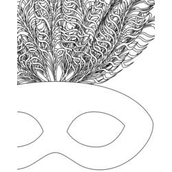 Dibujo para colorear: Mardi Gras (Fiestas y Celebraciones) #60693 - Dibujos para Colorear e Imprimir Gratis