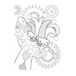Dibujo para colorear: Mardi Gras (Fiestas y Celebraciones) #60716 - Dibujos para Colorear e Imprimir Gratis
