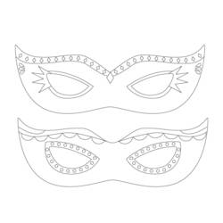 Dibujo para colorear: Mardi Gras (Fiestas y Celebraciones) #60717 - Dibujos para Colorear e Imprimir Gratis