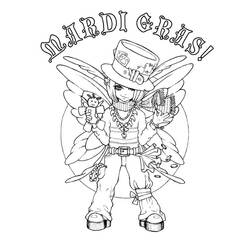 Dibujo Mardi Gras (Fiestas y Celebraciones) #60720 para imprimir y colorear