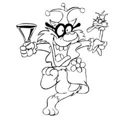 Dibujo para colorear: Mardi Gras (Fiestas y Celebraciones) #60725 - Dibujos para Colorear e Imprimir Gratis