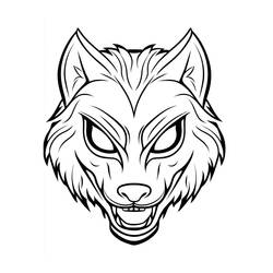 Dibujos para colorear: Máscara de Halloween - Dibujos para Colorear e Imprimir Gratis