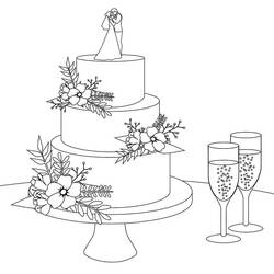 Dibujo Matrimonio (Fiestas y Celebraciones) #201891 para imprimir y colorear