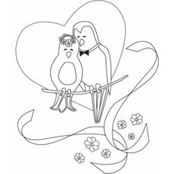 Dibujo para colorear: Matrimonio (Fiestas y Celebraciones) #55948 - Dibujos para Colorear e Imprimir Gratis