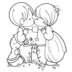 Dibujo para colorear: Matrimonio (Fiestas y Celebraciones) #55965 - Dibujos para Colorear e Imprimir Gratis