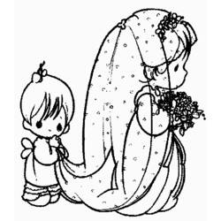 Dibujo para colorear: Matrimonio (Fiestas y Celebraciones) #56014 - Dibujos para Colorear e Imprimir Gratis