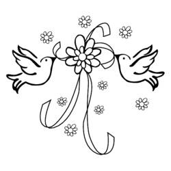 Dibujo para colorear: Matrimonio (Fiestas y Celebraciones) #56016 - Dibujos para Colorear e Imprimir Gratis