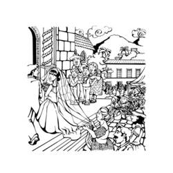 Dibujo para colorear: Matrimonio (Fiestas y Celebraciones) #56020 - Dibujos para Colorear e Imprimir Gratis