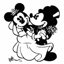 Dibujo para colorear: Matrimonio (Fiestas y Celebraciones) #56021 - Dibujos para Colorear e Imprimir Gratis