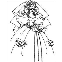Dibujo para colorear: Matrimonio (Fiestas y Celebraciones) #56022 - Dibujos para Colorear e Imprimir Gratis