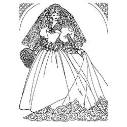 Dibujo para colorear: Matrimonio (Fiestas y Celebraciones) #56027 - Dibujos para Colorear e Imprimir Gratis
