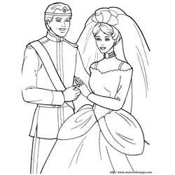 Dibujo para colorear: Matrimonio (Fiestas y Celebraciones) #56031 - Dibujos para Colorear e Imprimir Gratis