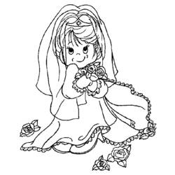 Dibujo para colorear: Matrimonio (Fiestas y Celebraciones) #56042 - Dibujos para Colorear e Imprimir Gratis
