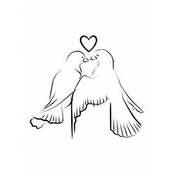 Dibujo para colorear: Matrimonio (Fiestas y Celebraciones) #56051 - Dibujos para Colorear e Imprimir Gratis