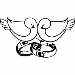 Dibujo para colorear: Matrimonio (Fiestas y Celebraciones) #56054 - Dibujos para Colorear e Imprimir Gratis