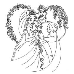 Dibujo para colorear: Matrimonio (Fiestas y Celebraciones) #56074 - Dibujos para Colorear e Imprimir Gratis