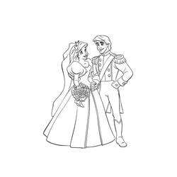 Dibujo para colorear: Matrimonio (Fiestas y Celebraciones) #56079 - Dibujos para Colorear e Imprimir Gratis