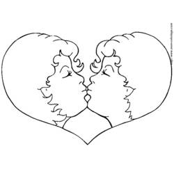 Dibujo para colorear: Matrimonio (Fiestas y Celebraciones) #56081 - Dibujos para Colorear e Imprimir Gratis