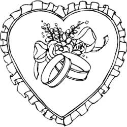 Dibujo para colorear: Matrimonio (Fiestas y Celebraciones) #56082 - Dibujos para Colorear e Imprimir Gratis