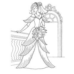 Dibujo para colorear: Matrimonio (Fiestas y Celebraciones) #56099 - Dibujos para Colorear e Imprimir Gratis