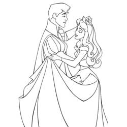 Dibujo para colorear: Matrimonio (Fiestas y Celebraciones) #56117 - Dibujos para Colorear e Imprimir Gratis