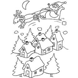 Dibujo para colorear: Navidad (Fiestas y Celebraciones) #54965 - Dibujos para Colorear e Imprimir Gratis