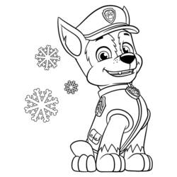 Dibujo para colorear: Navidad de Paw Patrol (Fiestas y Celebraciones) #204274 - Dibujos para Colorear e Imprimir Gratis