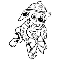 Dibujo para colorear: Navidad de Paw Patrol (Fiestas y Celebraciones) #204278 - Dibujos para Colorear e Imprimir Gratis