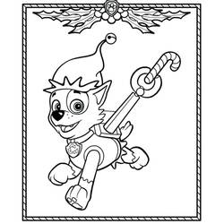 Dibujo para colorear: Navidad de Paw Patrol (Fiestas y Celebraciones) #204283 - Dibujos para Colorear e Imprimir Gratis
