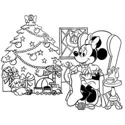 Dibujo para colorear: Navidad Disney (Fiestas y Celebraciones) #205005 - Dibujos para Colorear e Imprimir Gratis