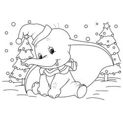Dibujo Navidad Disney (Fiestas y Celebraciones) #205028 para imprimir y colorear