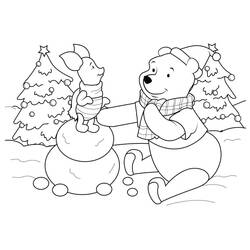 Dibujo Navidad Disney (Fiestas y Celebraciones) #205029 para imprimir y colorear